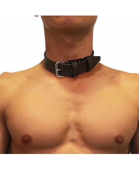 CROSS GRAIN COLLAR -BROWNIE (LC-BR01)