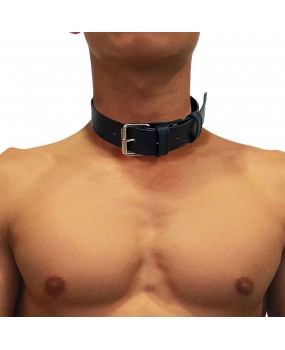 CROSS GRAIN COLLAR - MIDNIGHT BLUE (LC-MB01)