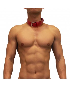 CROSS GRAIN COLLAR -RED (LC-R01)
