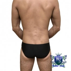 Swimming Briefs C011 Black (lightweight fabric)