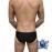 Swimming Briefs C011 Black (lightweight fabric/translucent)