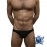 Swimming Briefs C011 Black (lightweight fabric/translucent)