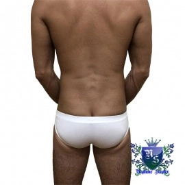 Swimming Briefs C012 White (lightweight fabric)