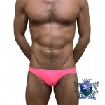 Swimming Briefs C017 fluorescent pink (lightweight fabric)