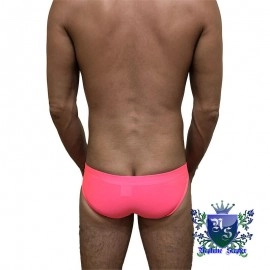 Swimming Briefs C017 fluorescent pink (lightweight fabric)