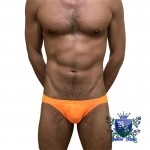 Swimming Briefs C018 fluorescent orange (lightweight fabric)