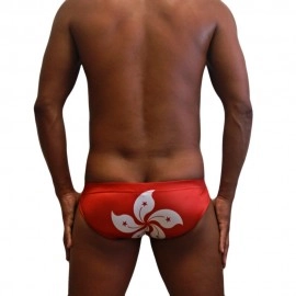 Flags Swimming Briefs 602-Hong Kong