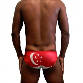 Flags Swimming Briefs 605-Singapore