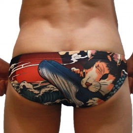 Ukiyo-e Swimming Briefs CAT02
