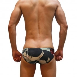 Ukiyo-e Swimming Briefs CAT03