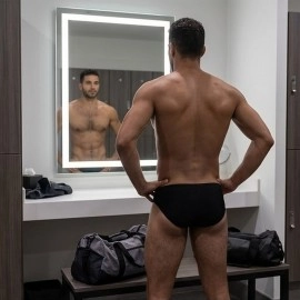 Swimming Briefs C011 Black (lightweight fabric/translucent)
