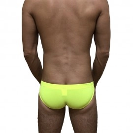 Swimming Briefs C013 fluorescent yellow (lightweight fabric/translucent)