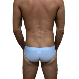 Swimming Briefs C015 Light blue (lightweight fabric/translucent)