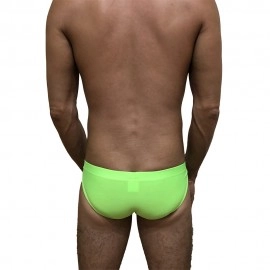 Swimming Briefs C016 fluorescent green (lightweight fabric/translucent)