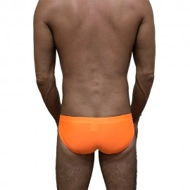 Swimming Briefs C018 fluorescent orange (lightweight fabric/translucent)