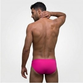 Swimming Briefs C019 DeepPink (lightweight fabric/translucent)