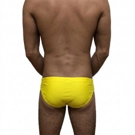 Swimming Briefs C020 Yellow (lightweight fabric/translucent)