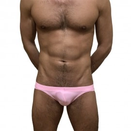 Swimming Briefs C014 Light pink (lightweight fabric/translucent)