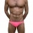 Swimming Briefs C017 fluorescent pink (lightweight fabric/translucent)