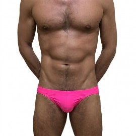 Swimming Briefs C019 DeepPink (lightweight fabric/translucent)